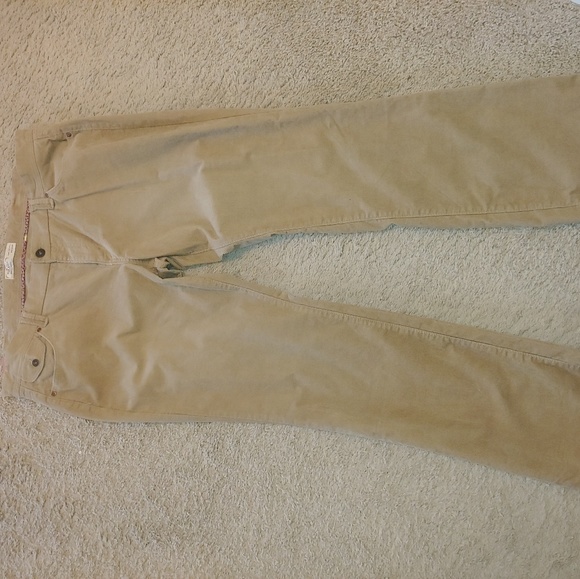 Women's Khaki Corduroy Pants - Picture 2 of 5